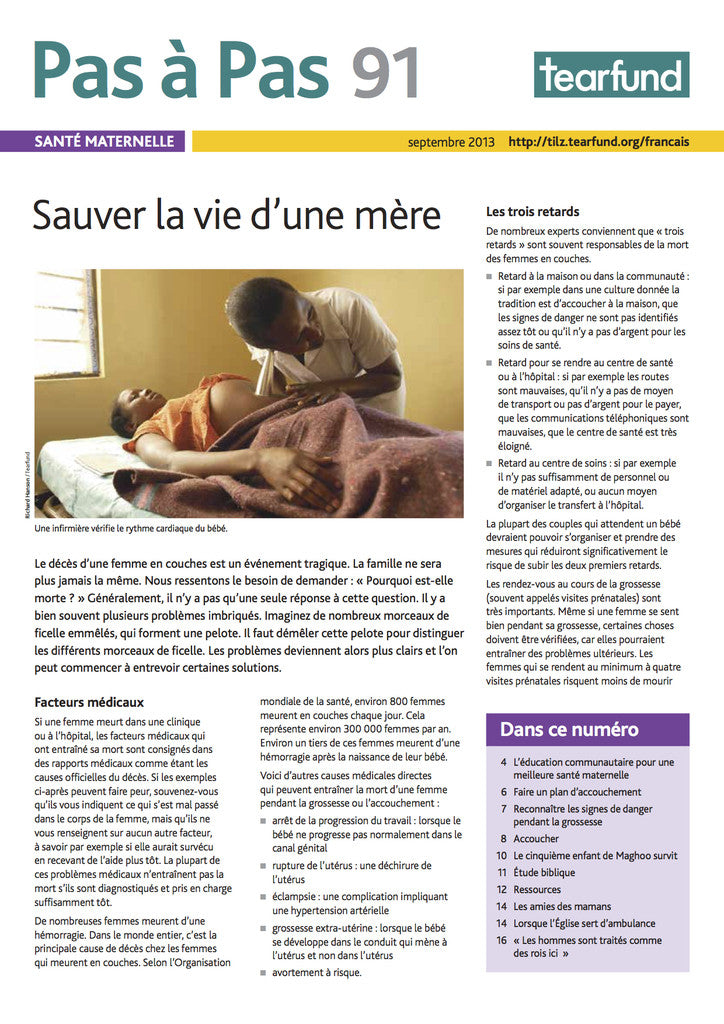 Footsteps 91: Maternal health (French)
