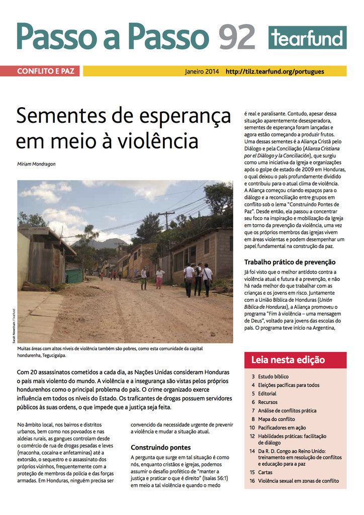 Footsteps 92: Conflict and peace  (Portuguese)