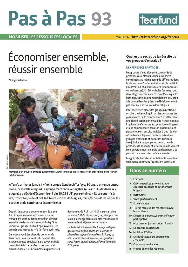 Footsteps 93: Mobilising local resources (French)