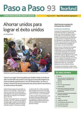 Footsteps 93: Mobilising local resources (Spanish)