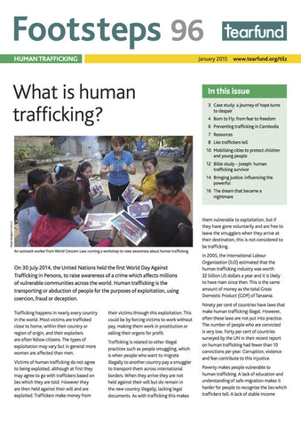 Footsteps 96: Human trafficking (English)