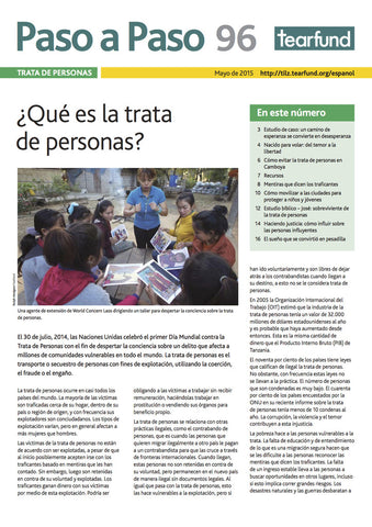 Footsteps 96: Human trafficking (Spanish)