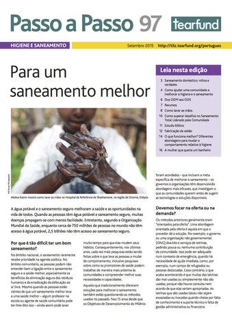 Footsteps 97: Hygiene and sanitation (Portuguese)